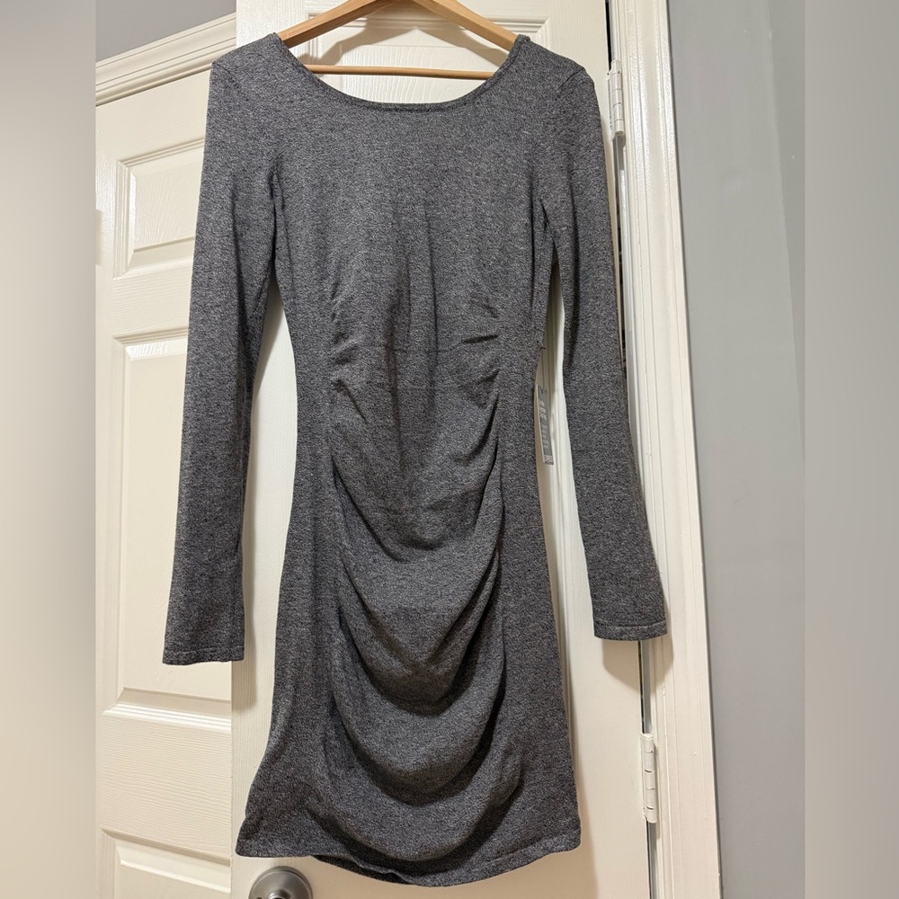 Express Gray Long Sleeve sweater Dress